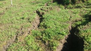Alunecare de teren în Vâlcea, mai multe gospodării evacuate. Primar: "Se aud zgomote ciudate"