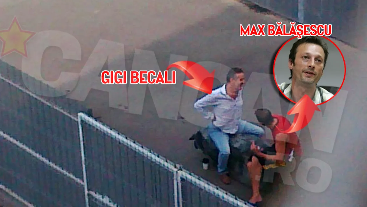Gigi Becali, fata in fata cu Max Balasescu. Intrevedere de gradul zero in curtea puscariei