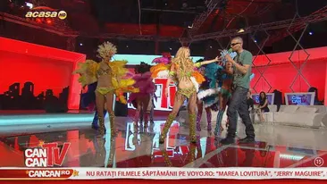 Andreea Balan si dansatoarele, bune de Carnavalul de la Rio! Uite cat de provocator s-au miscat in platoul de la Cancan TV