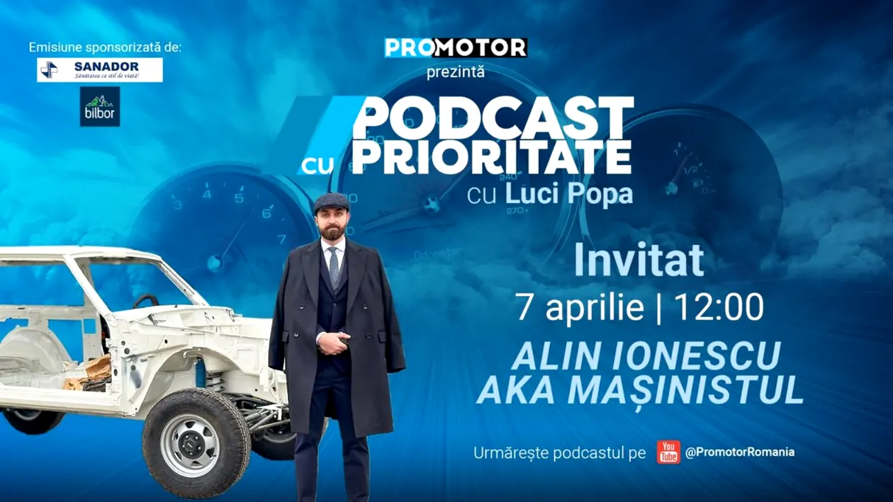 „Podcast cu Prioritate” #71 by ProMotor: Dialog cu Alin Ionescu (Mașinistul) despre Salonul Retromobile Paris 2025