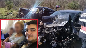 El e bărbatul care și-a băgat în mormânt fetița de doi ani, după ce a făcut o depășire neregulamentară la Milcoiu. Alte 5 persoane au fost rănite