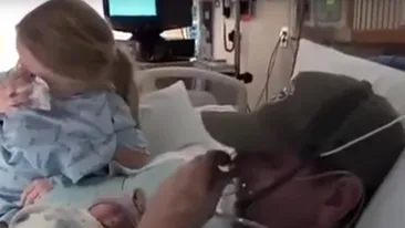 Soţul ei era pe moarte, iar femeia însărcinată le-a spus doctorilor să îi inducă travaliul: Vreau să îl vadă măcar o dată înainte să moară! Uite ce s-a întâmplat când i l-a pus în braţe 