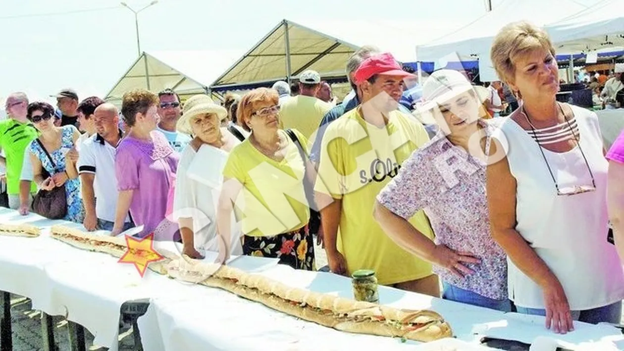 Preparat demn de Cartea Recordurilor. Sandvici de 106 metri la Arad