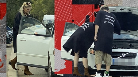 Cristina Cioran și iubitul au avut probleme serioase în trafic! Prezentatoarea și-a ”suflecat mânecile” și…