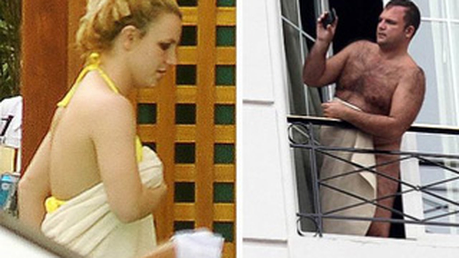 Ce a facut un admirator infocat al lui Britney! Gol in balcon sa o pozeze