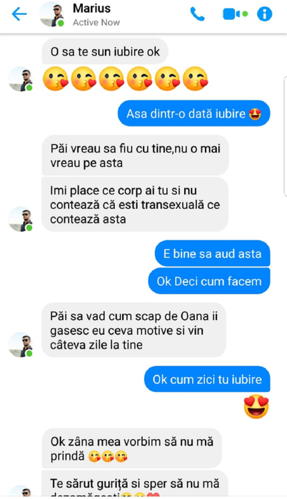 ”Discuțiile” intime 
dintre Marius Elisei și transsexualul Delia Rexha