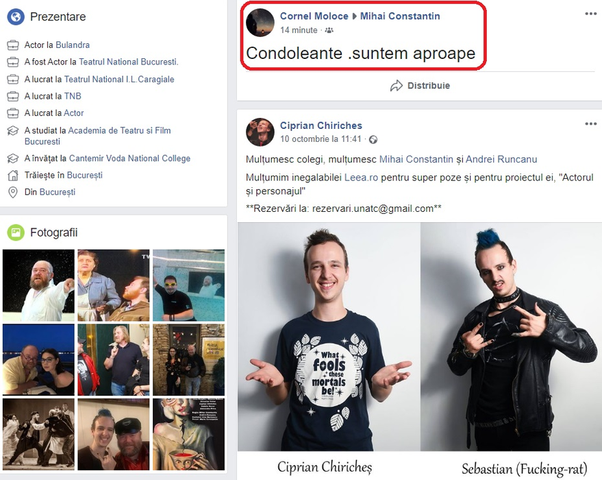Sfâșietor! Mesajul transmis pe pagina de Facebook a nepotului Tamarei Buciuceanu-Botez la scurt timp după ce actrița a murit