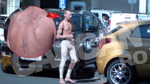 El e cel mai inflacarat “parcagiu” din Bucuresti! Tatuat si in colanti, face legea pe Calea Victoriei!