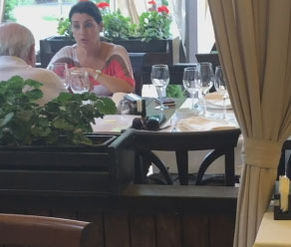 Dan Voiculescu și fiica sa, Camelia, au ieșit la un prânz în doi, la un restaurant select din Capitală