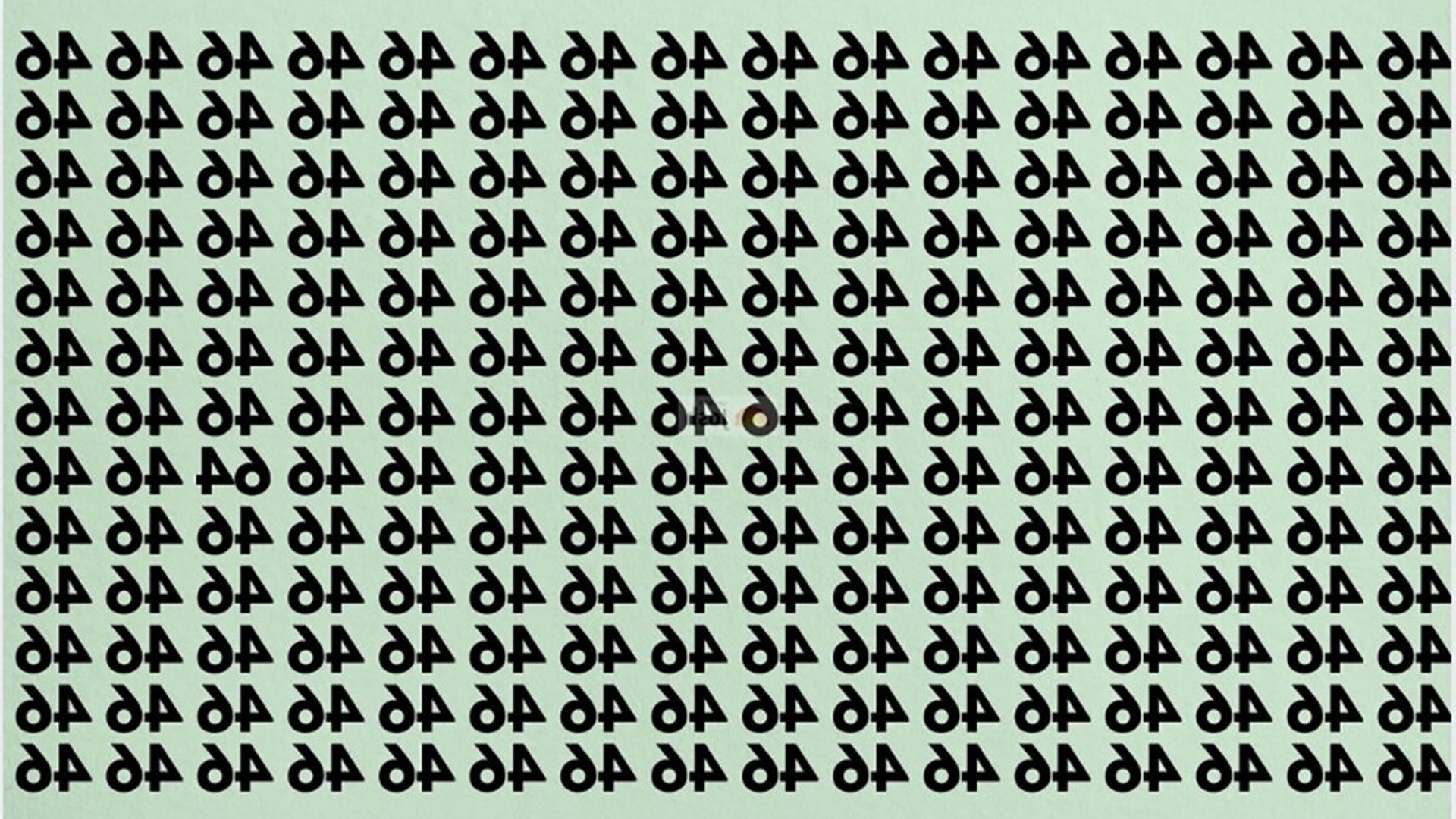 Test de logică | Găsiți numărul 64 în această imagine. Geniile reușesc în 7 secunde