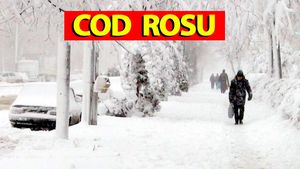 ANM a modificat prognoza. Cod roșu de ninsori viscolite în 17 județe din România