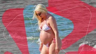 Ultimele zile înainte să nască! Imagini tari! Alexandra Stan ne-a arătat, la plajă, burtica de nouă luni