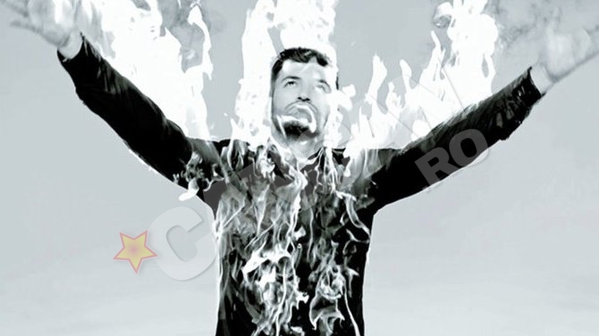 Smiley a facut cascadorii la filmarile ultimului videoclip! Si-a dat foc pe semnatura!