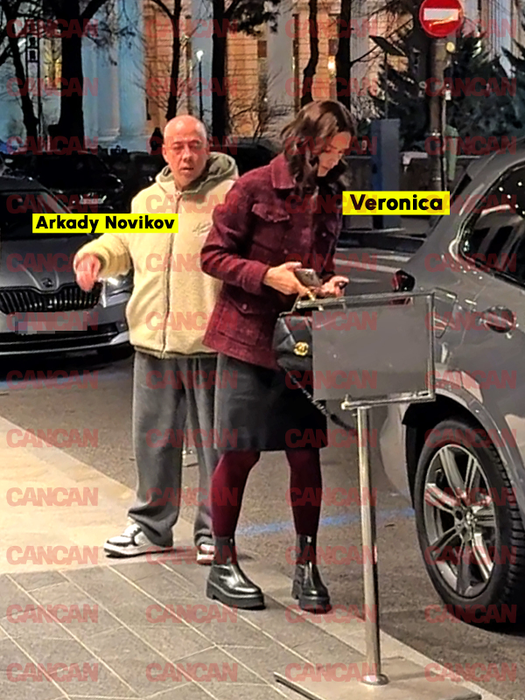 Veronica iese din mașină și va urca, împreună cu Arkady, în camera de hotel