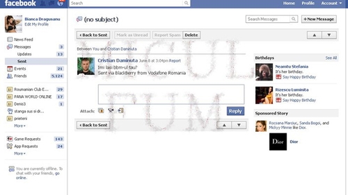 Bianca Dragusanu se dadea la Cristian Daminuta! Vezi cum incercau sa se agate pe Facebook!