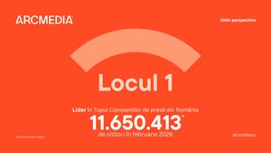Locul 1. ARCMEDIA, liderul în presa online din România cu peste 11 milioane de cititori în luna februarie