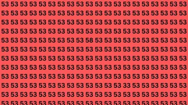 Test de logică | Nu toate numerele din această imagine sunt 53. Două sunt diferite, le puteți găsi?
