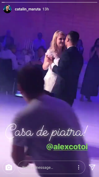 Alex Cotoi s-a însurat! Cătălin Măruță s-a numărat printre invitați