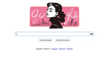 GOOGLE o sarbatoreste astazi pe Audrey Hepburn, la 85 de ani de la nasterea actritei