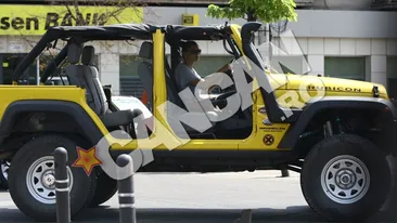 Costelus Casuneanu, fiul Regelui Asfaltului, i-a facut un cadou fabulos iubitei sale, Ana Maria Popa! “Regina Soselelor” la volanul unui Jeep decapotabil