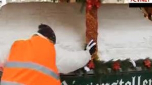 VIDEO O "prajiturica" de trei tone deschide festivalul de Craciun din Dresda.