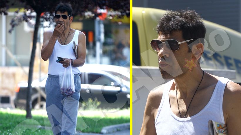 E vedetă ca şi fiul său. Tatăl lui Connect-R, o apariţie….aparte în cartier!