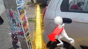 Multi au fost indignati, altii au ras copios! Ce au putut sa faca muncitorii care au vopsit aceste borduri
