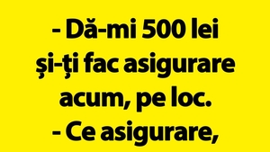 BANC | Bulă și asigurarea de 500 lei