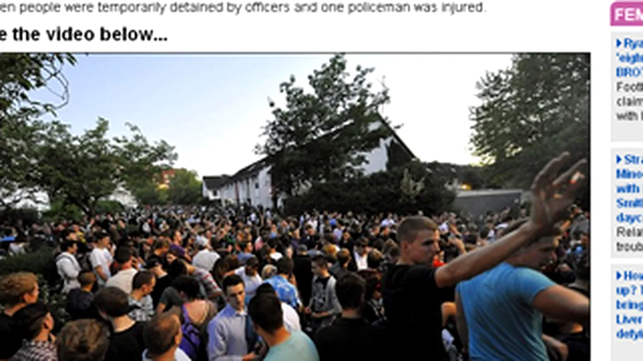 VIDEO O fata de 16 ani a anuntat pe Facebook ca da petrecere! Au venit 1.500 de oameni la ziua ei!