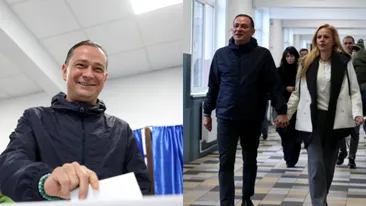 Daniel Băluță, primele declarații după vot. Candidatul PSD a venit împreună cu soția: ”Liniile de tramvai, spitalele, școlile sunt cele care contează”
