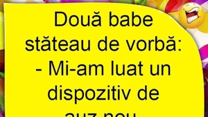 BANC| Două bătrâne stăteau de vorbă: "Mi-am luat un dispozitiv de auz nou"