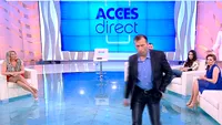 Scandal monstruos la Acces Direct! Mirela Vaida l-a dat afară pe Viorel din emisiune, după ce a vrut să o lovească pe Vulpița în direct