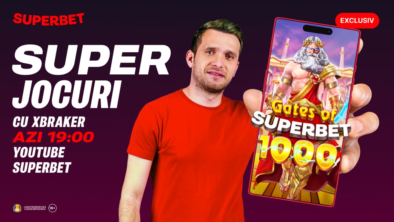 (P) Bați la porțile distracției? Gates of Superbet e la SuperJocuri cu Xbraker, miercuri de la 19:00