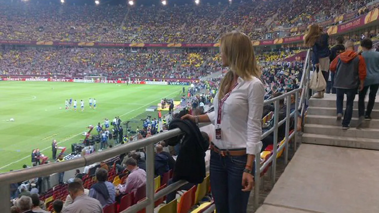Marina Dina s-a dus la Finala Europa League fara sutien pe ea! Vezi ce inaintare are si cum i se vad sfarcurile