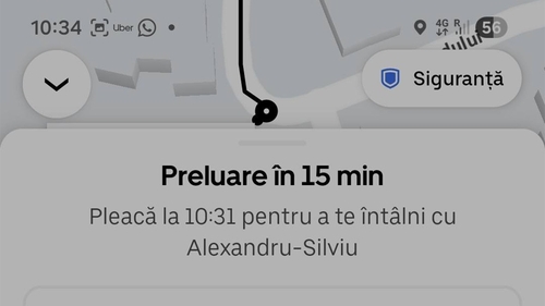 Ce mesaj i-a trimis un șofer BOLT, supărat că s-a scumpit benzina, unui client care tocmai comandase o cursă