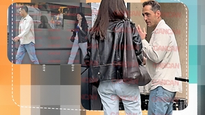 Vladimir Drăghia şi soţia, întâlnire romantică până când... I-a pus pe fugă şi au făcut stânga-mprejur!
