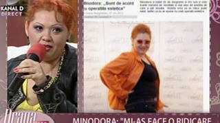 VIDEO Minodora nu se teme sa-si faca un lifting la sani, dar este ingrozita de o alta metoda! Afla care este si de ce nu vrea sa o aplice!