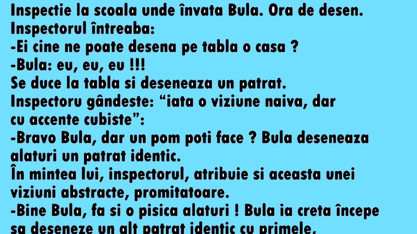 BANC | Bulă și inspectorul