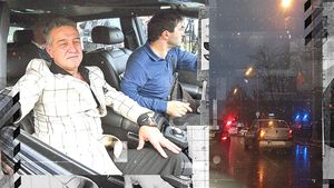 Gigi Becali, implicat într-un accident rutier. Maybach-ul de 220.000 de euro s-a tamponat cu un Logan