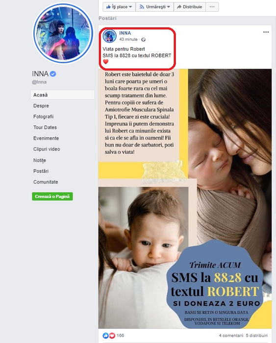 Inna, în lacrimi după ce a aflat o veste tristă. Apelul disperat făcut de artistă