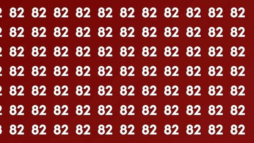 Test de inteligență | Poți vedea unde se ascunde numărul 28 printre multitudinea de 82, în doar 5 secunde?