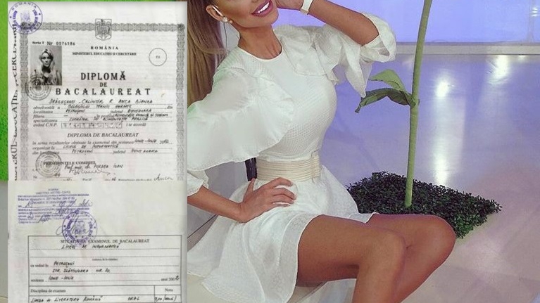 Bianca Drăgușanu și-a arătat diploma de BAC. Prezentatoarea e mândră de notele obținute