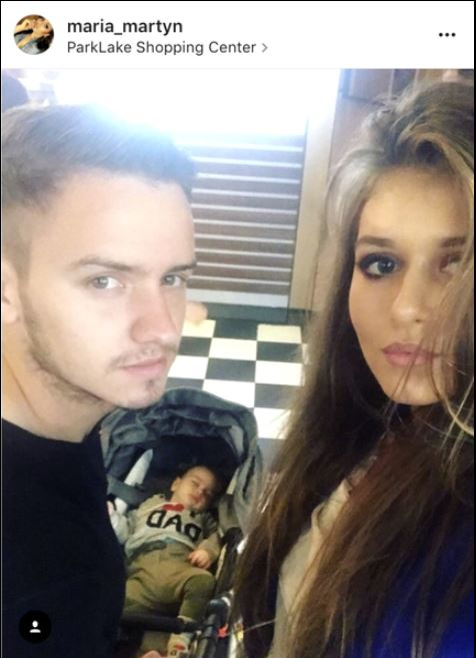 Daniel Benzar, alături de frumoasa lui iubită, Maria