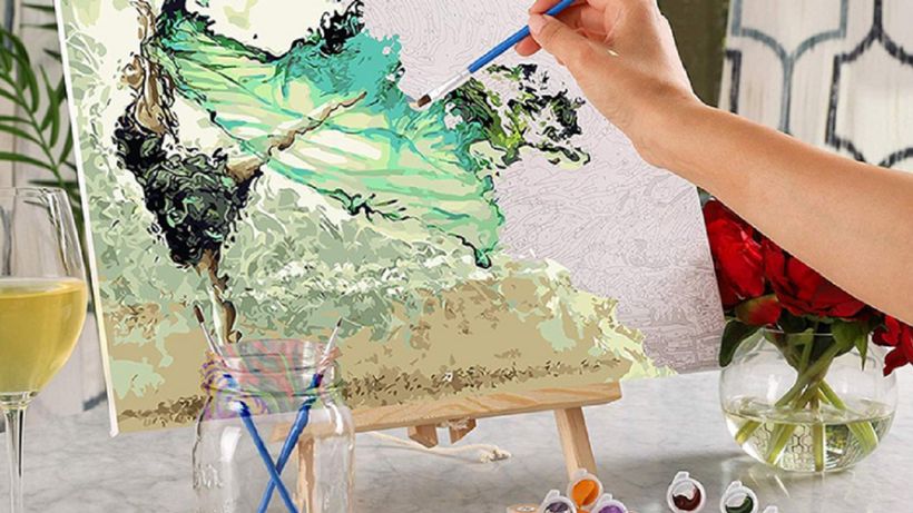 (P) Wow! Pictează pe numere precum un pictor fericit și creează-ți propriile tablouri. Oricine poate!