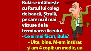 BANC | Bulă are 4 copii: un medic, un profesor, un arhitect și un hoț de buzunare