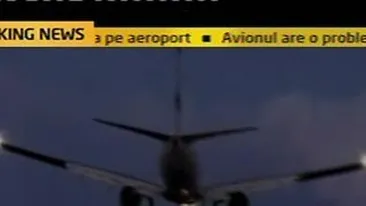 La un pas de dezastru! Un avion a aterizat fortat pe Otopeni, dupa ce initial ratase prima aterizare!