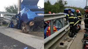 Trei accidente grave în această dimineață! Un tânăr de 28 de ani a ajuns în comă, la spital. FOTO