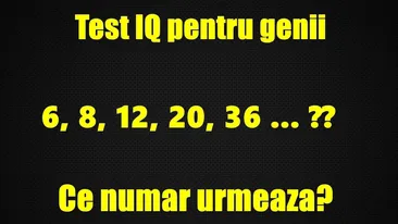 TEST IQ pentru genii! Doar 27 la sută dintre oameni găsesc răspunsul corect