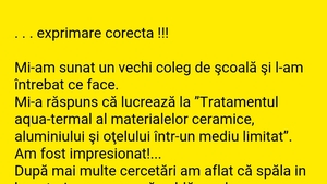BANCUL ZILEI | Exprimare corectă