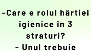 BANCUL ZILEI | Care e rolul hârtiei igienice cu 3 straturi, de fapt